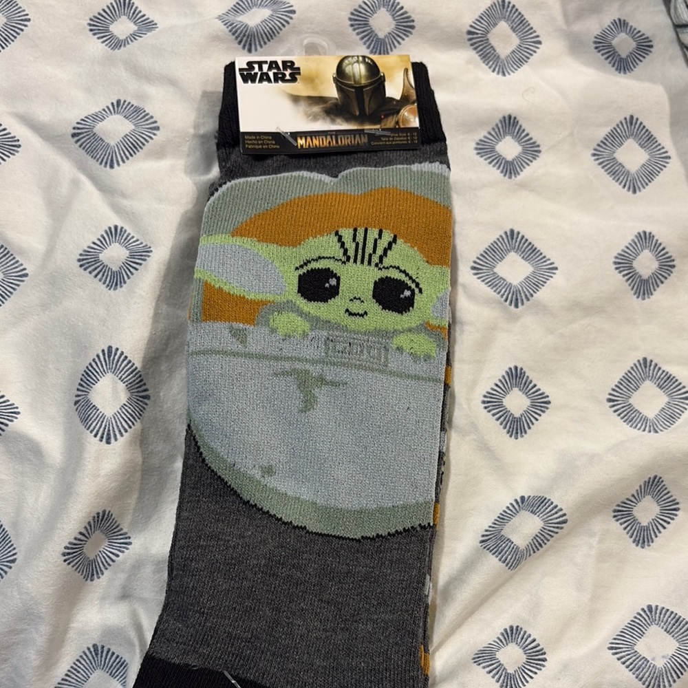 Star Wars Mandalorian Socks - Grey